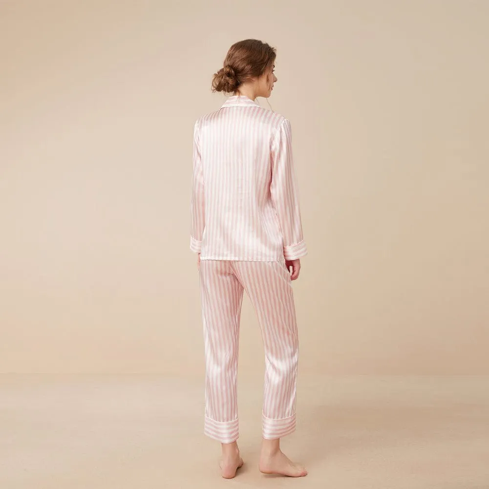 19 Momme Classic Striped Silk Pajamas Set