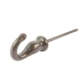 20mm x 35mm Screw Hook - By Hammer & Tongs