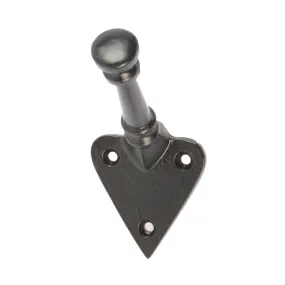 45mm x 95mm Black Arrowhead Ball End Hook - By Hammer & Tongs