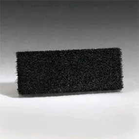 4.5" x 10" Black Handheld Utility Strip Pads - Case of 20