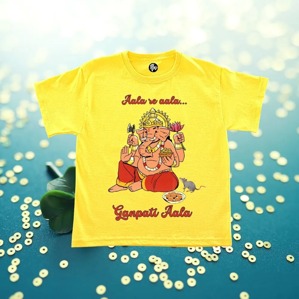 Aala re aala Ganpati aala | Ganesh Festival T-Shirts for All