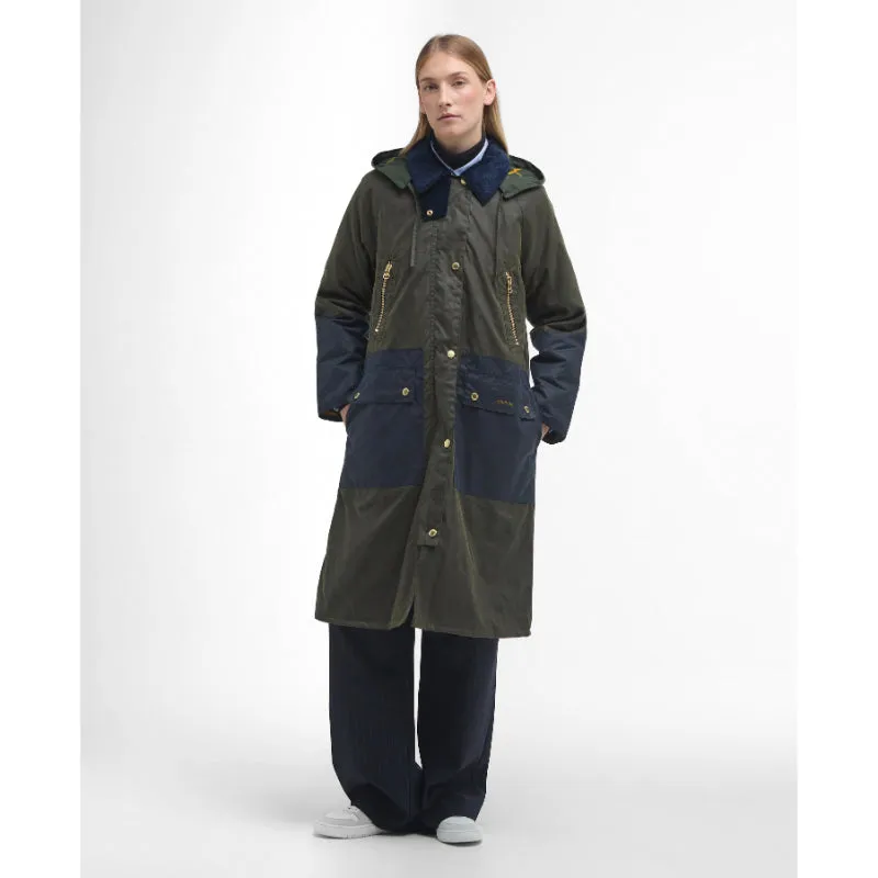 Barbour Carolyn Ladies Wax Jacket - Archive Olive/Ancient Tartan