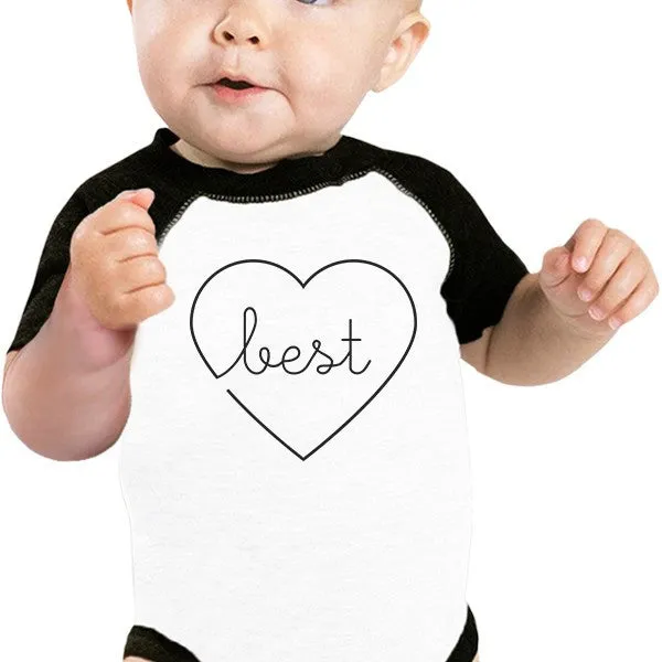 Best Babes Baby and Pet Matching Black And White Baseball Shirts