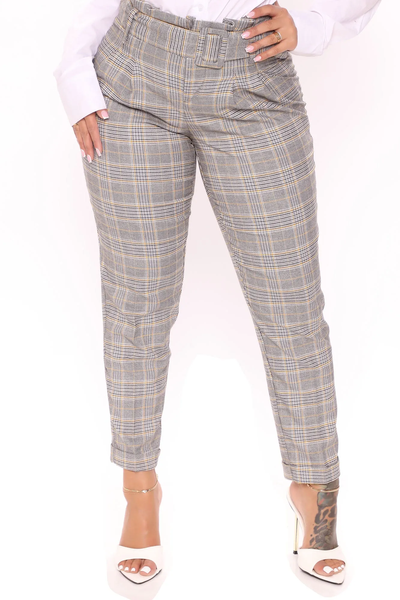 Best In Class Belted Pant 26 - Mustard/combo