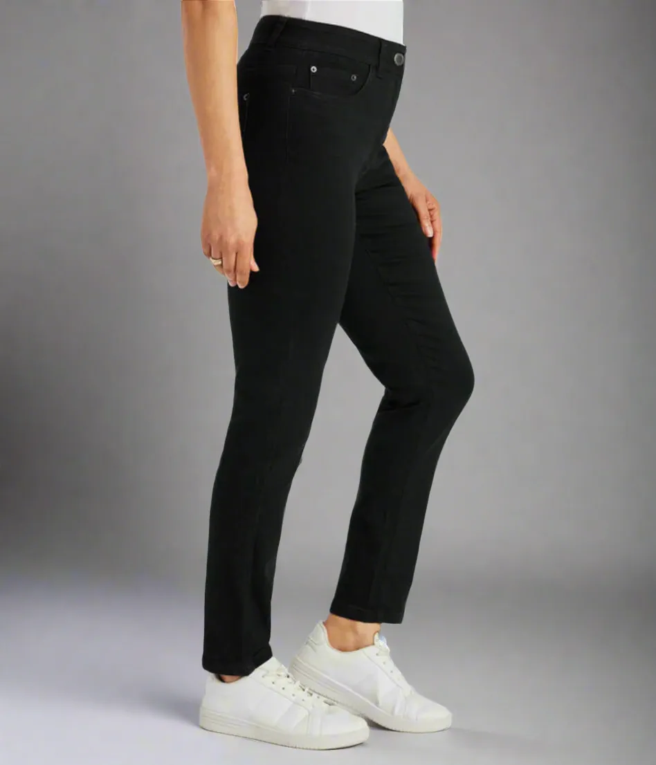 Black Susie Slim Leg Jean