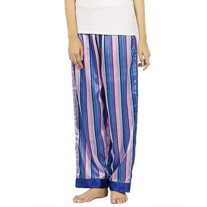 BLUE STRIPES SILK PAJAMA FOR WOMEN