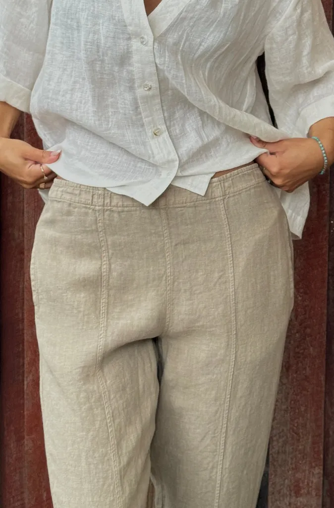 By Basics Slim Linen Pant - 6 colours