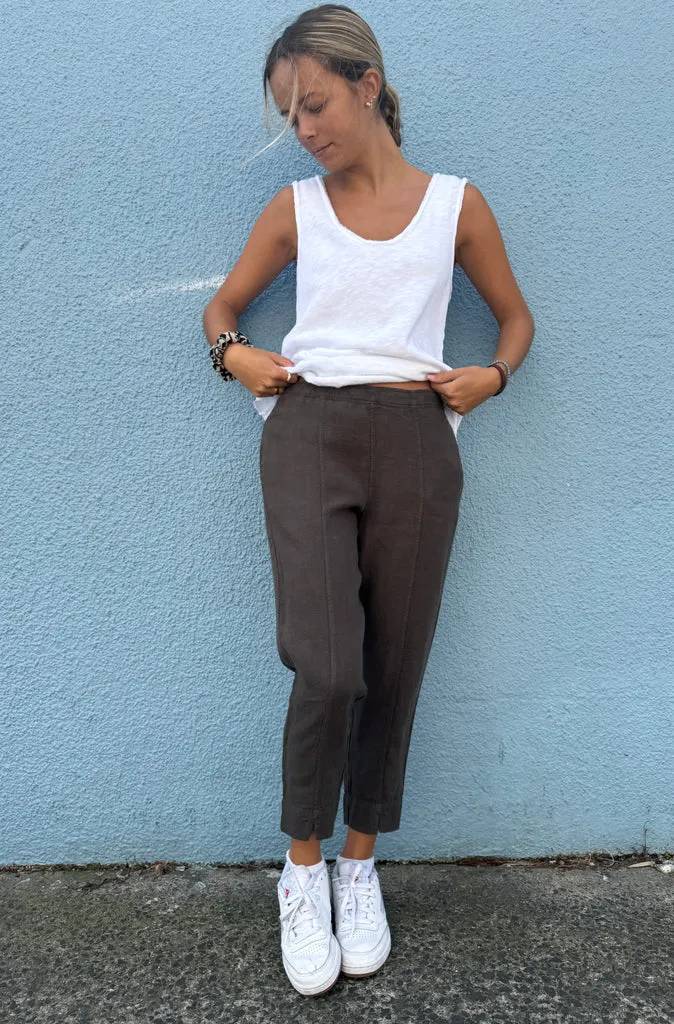 By Basics Slim Linen Pant - 6 colours