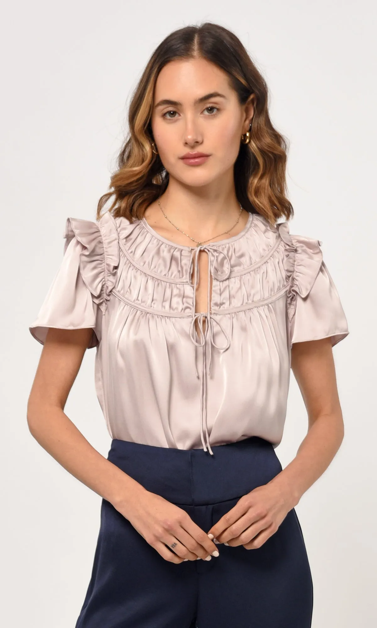 Clarks Ruffled Blouse