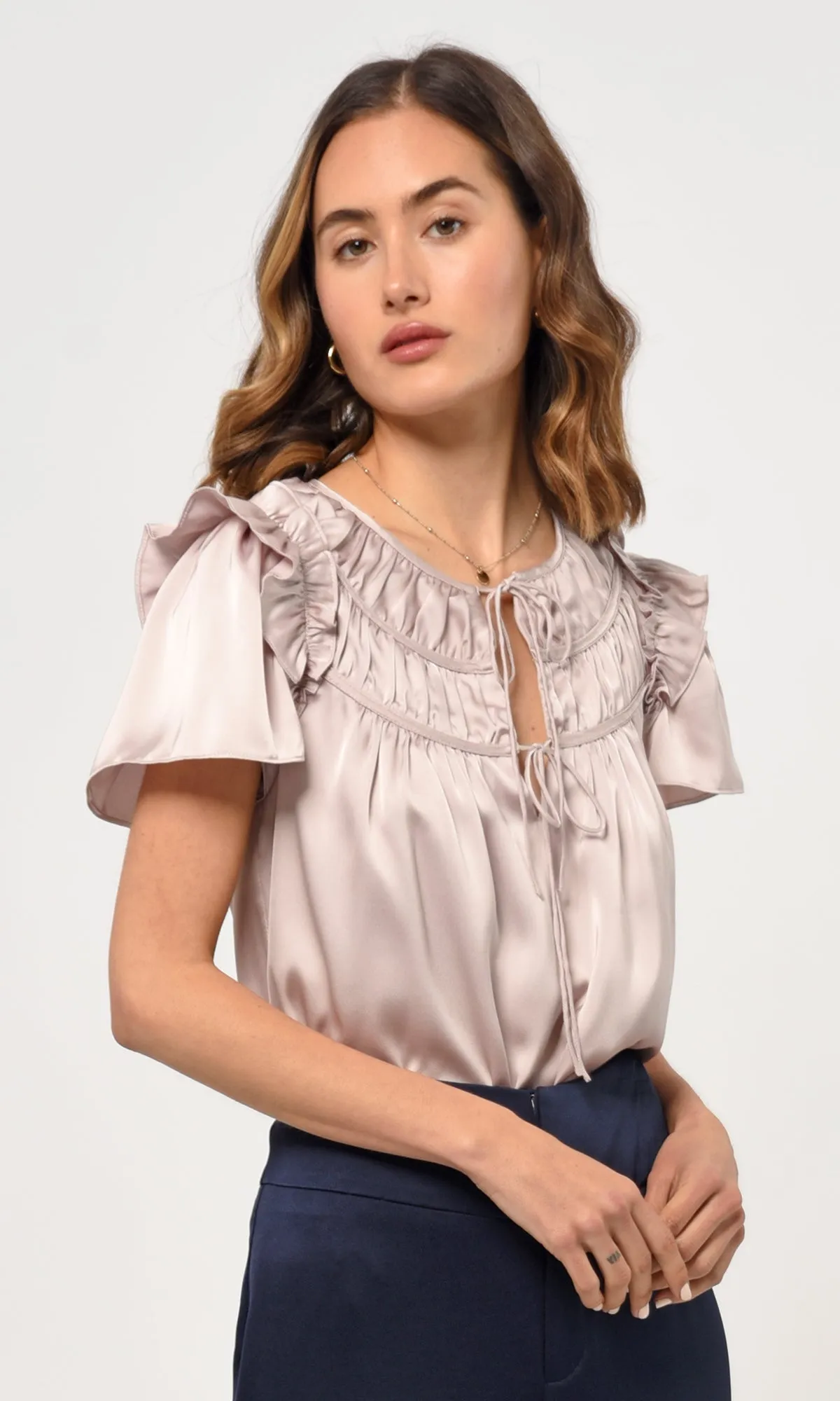 Clarks Ruffled Blouse