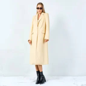 Classic long tailored coat wholesale