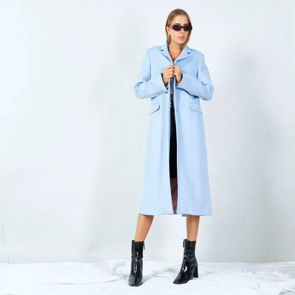 Classic long tailored coat wholesale