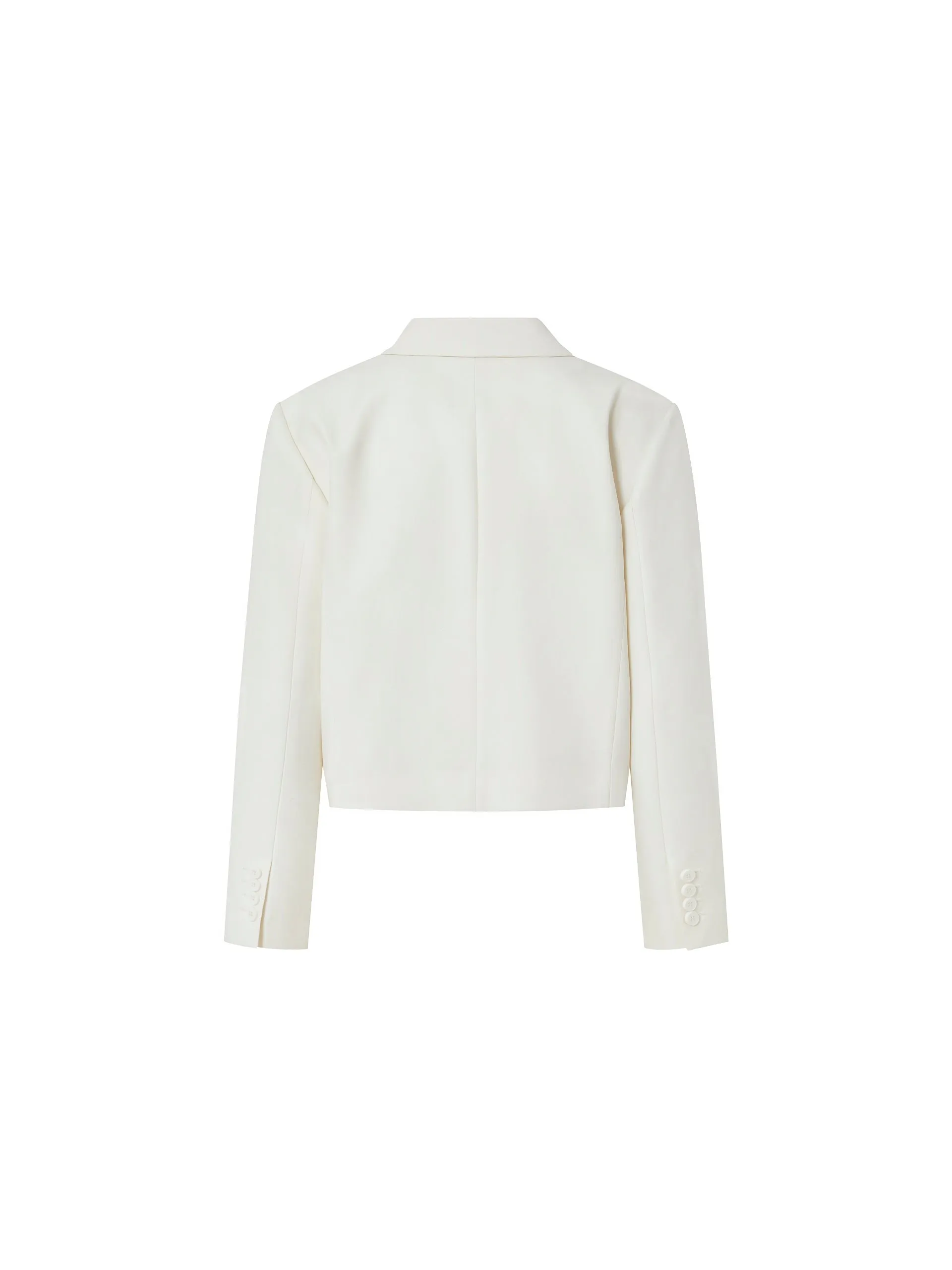 Double Breasted Cropped Blazer