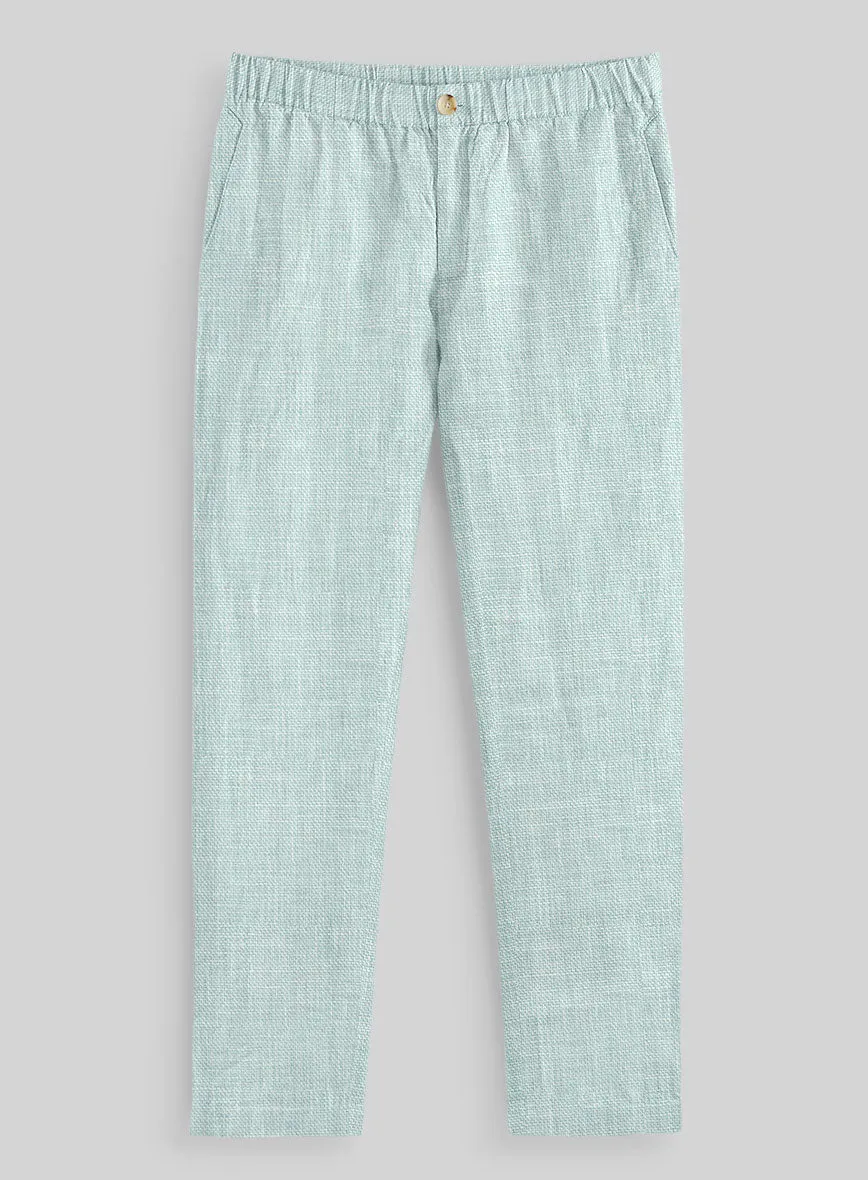 Easy Pants Italian Linen Mint Green