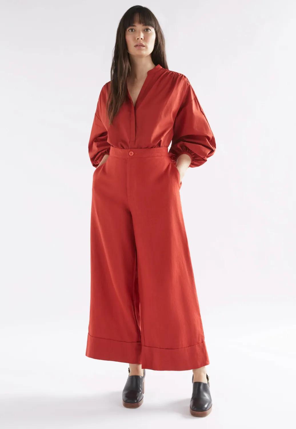 Elk The Label - Anneli Linen Pant - Sangria