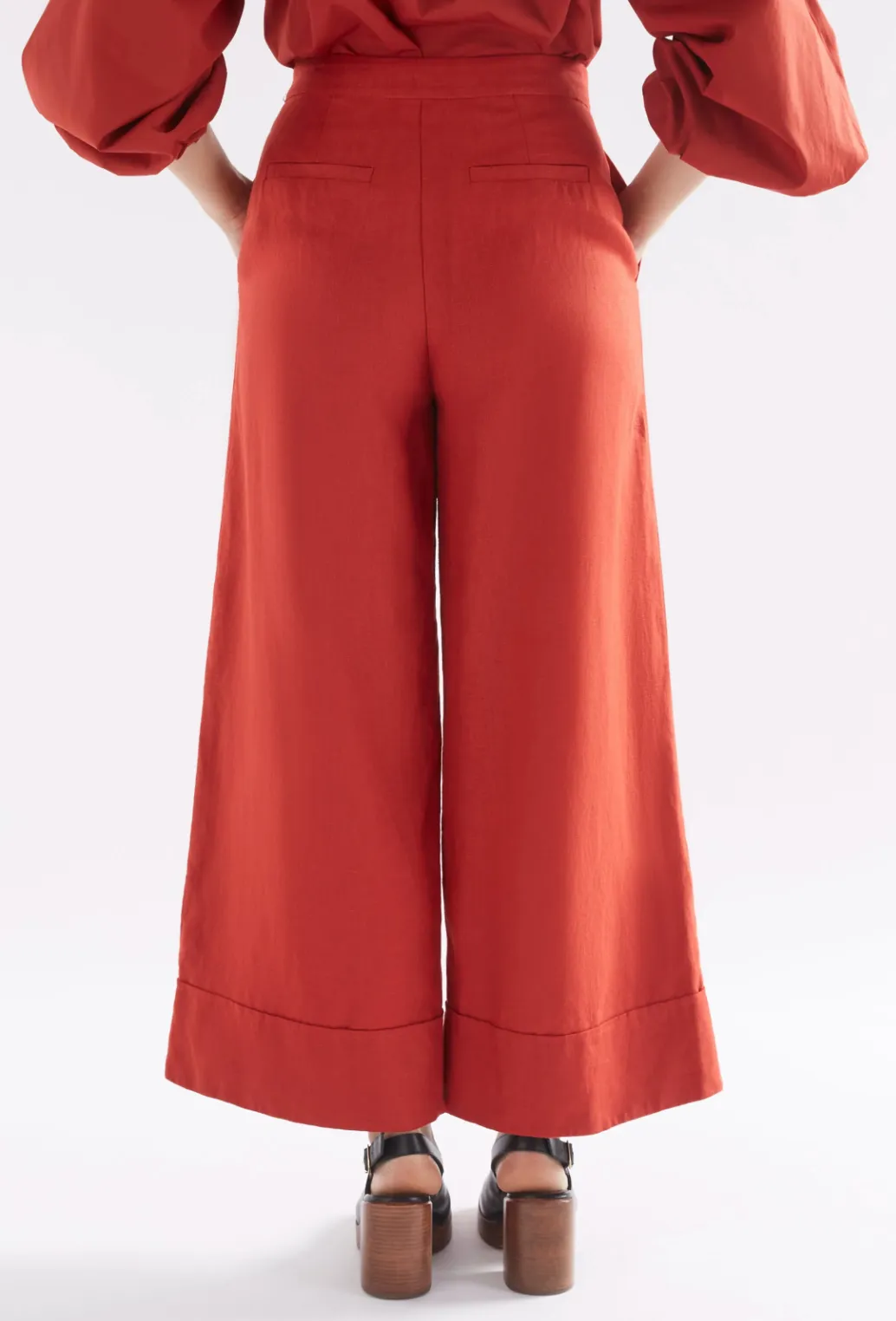 Elk The Label - Anneli Linen Pant - Sangria