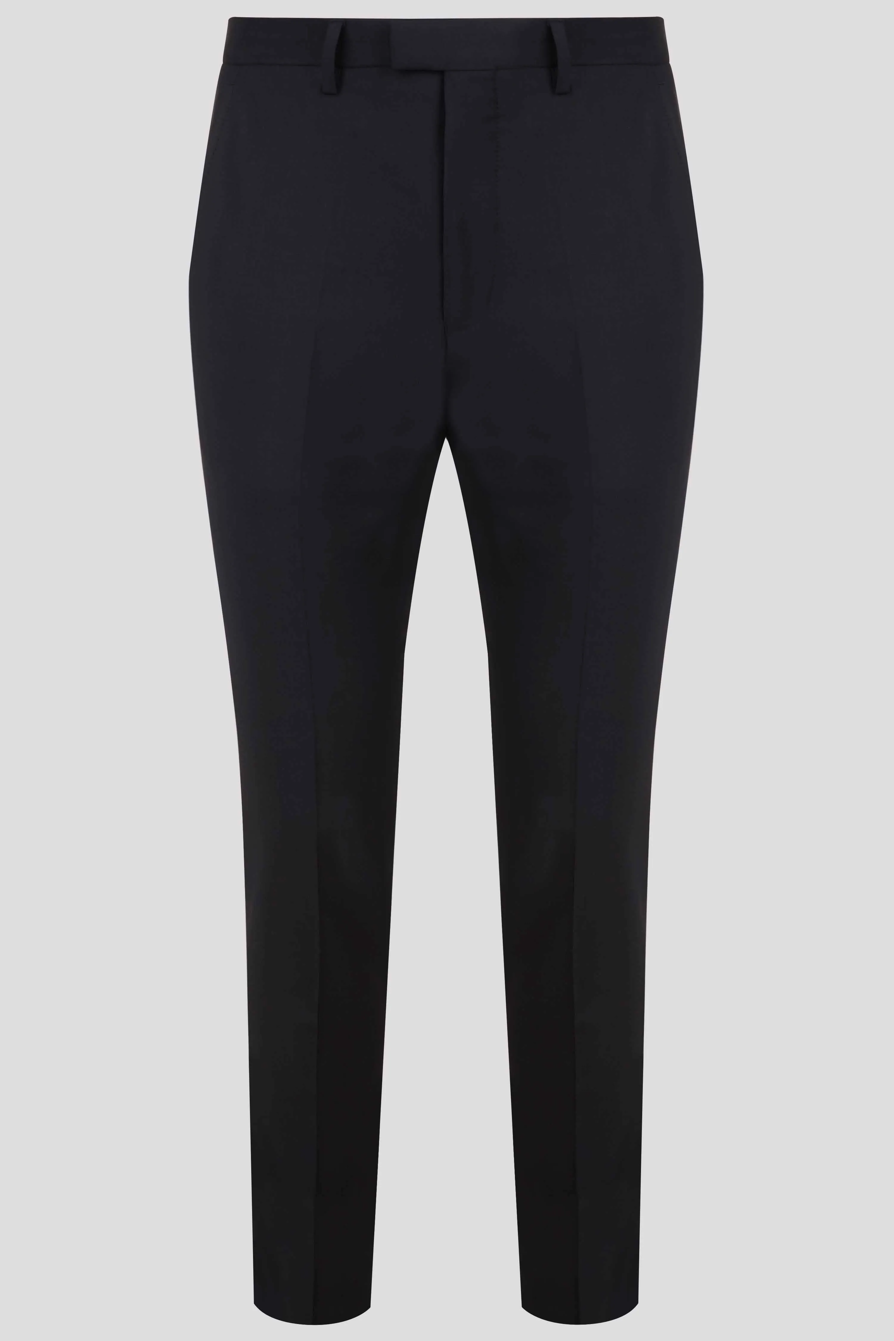 Ellroy Skinny Fit Black Wool Trousers