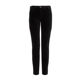 Emporio Armani J20 Stretch-Velvet Super-Skinny Trousers