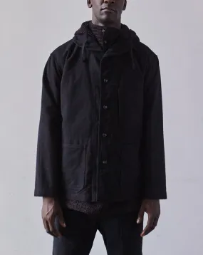 Engineered Garments Moleskin Shawl Collar Utility Jacket, Black