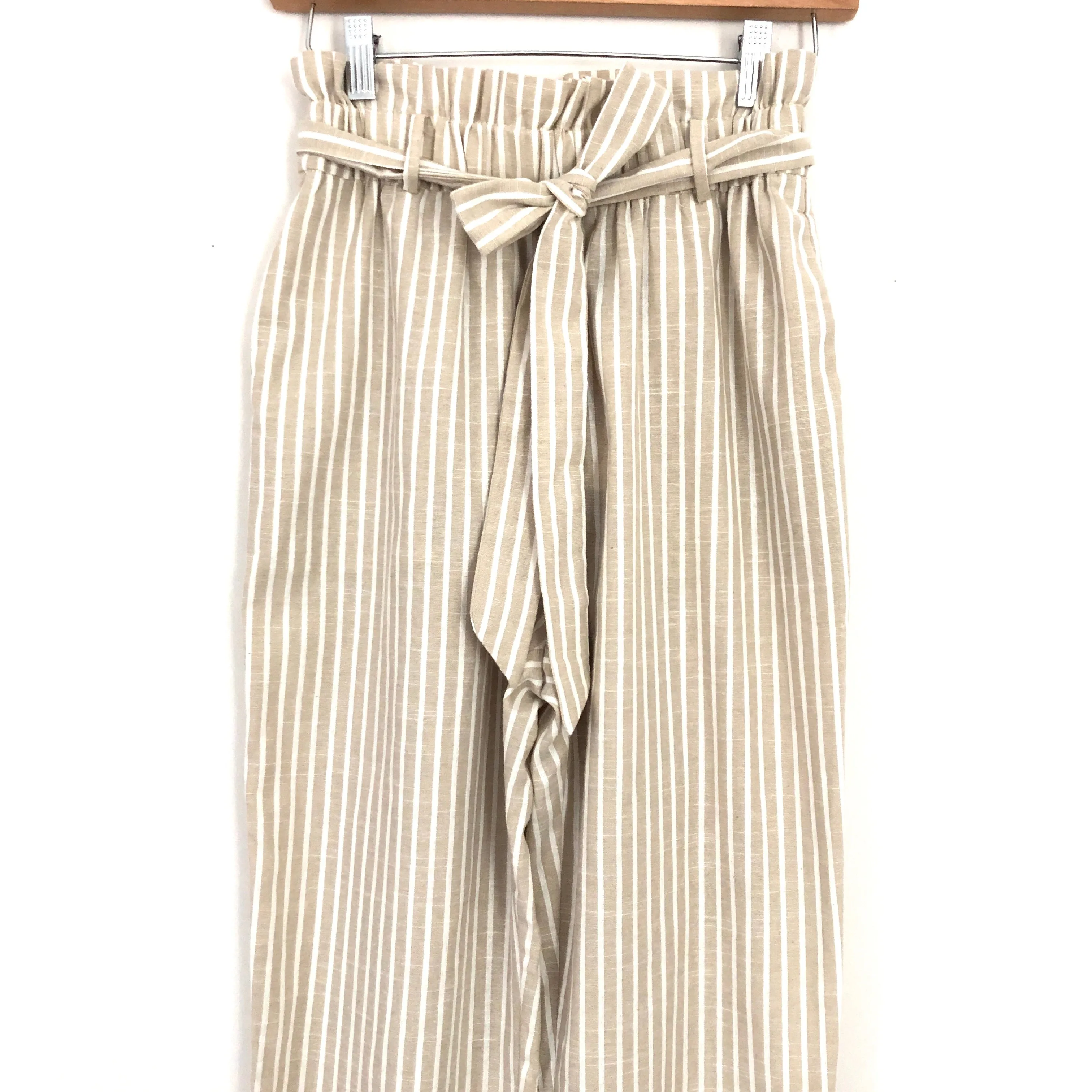 Entro Stripe Paperbag Pants NWT- Size S