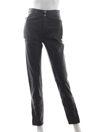 Etro Leather Skinny Fit Trousers