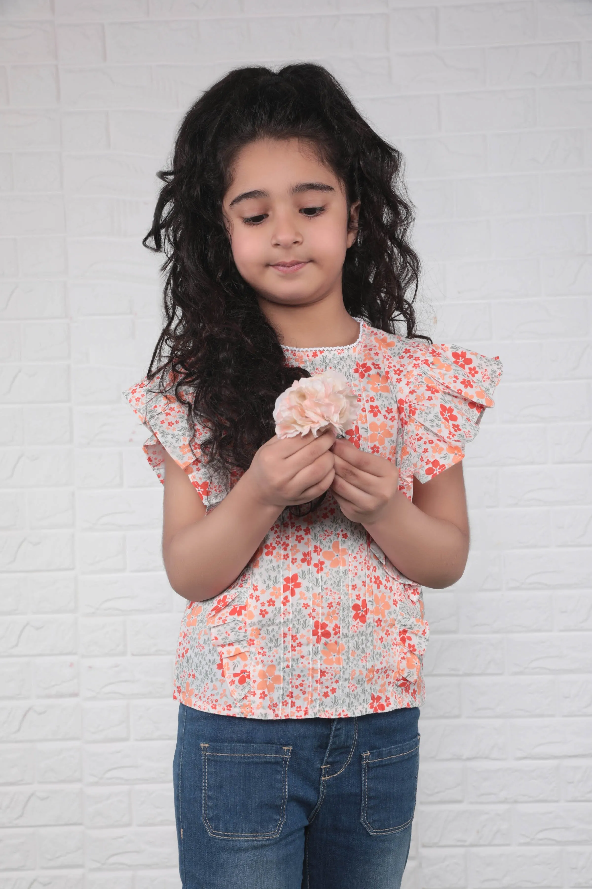 Floral Ruffled Blouse