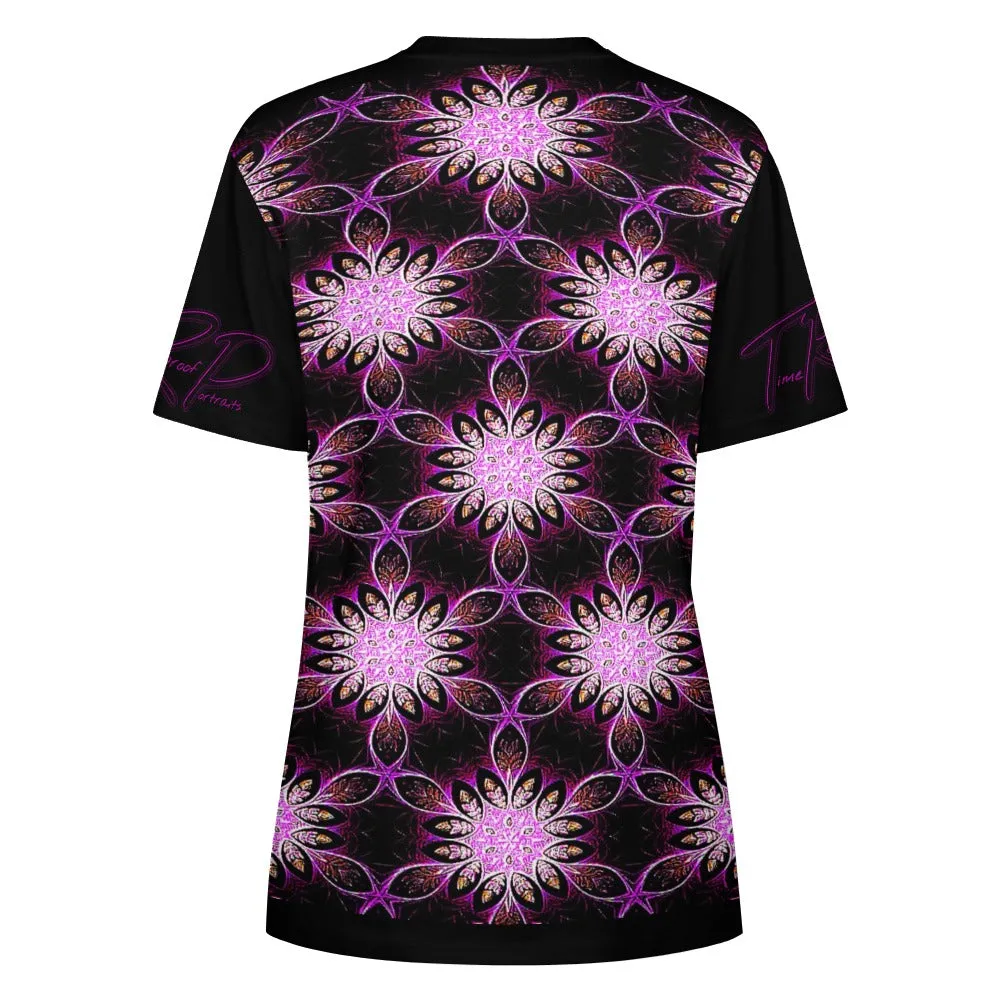 Geometrical Design Apparel 01-01 Ladies Designer Cotton T-shirt