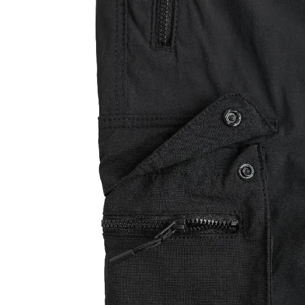 H&M Skinny Fit Nylon Cargo Joggers, black