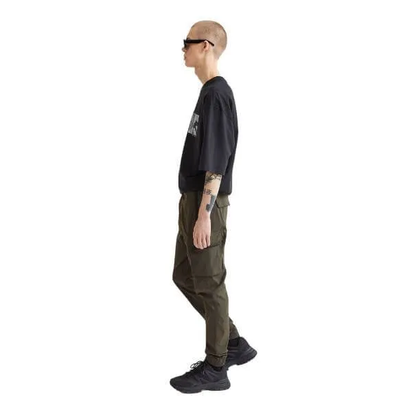 H&M Skinny Fit Nylon Cargo Joggers, khaki