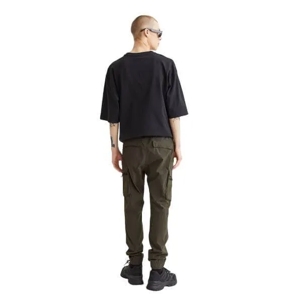 H&M Skinny Fit Nylon Cargo Joggers, khaki