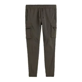 H&M Skinny Fit Nylon Cargo Joggers, khaki