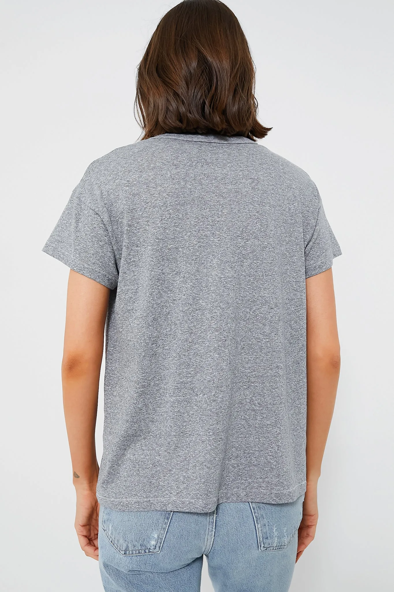 Heather Grey Boxy Crew Tee