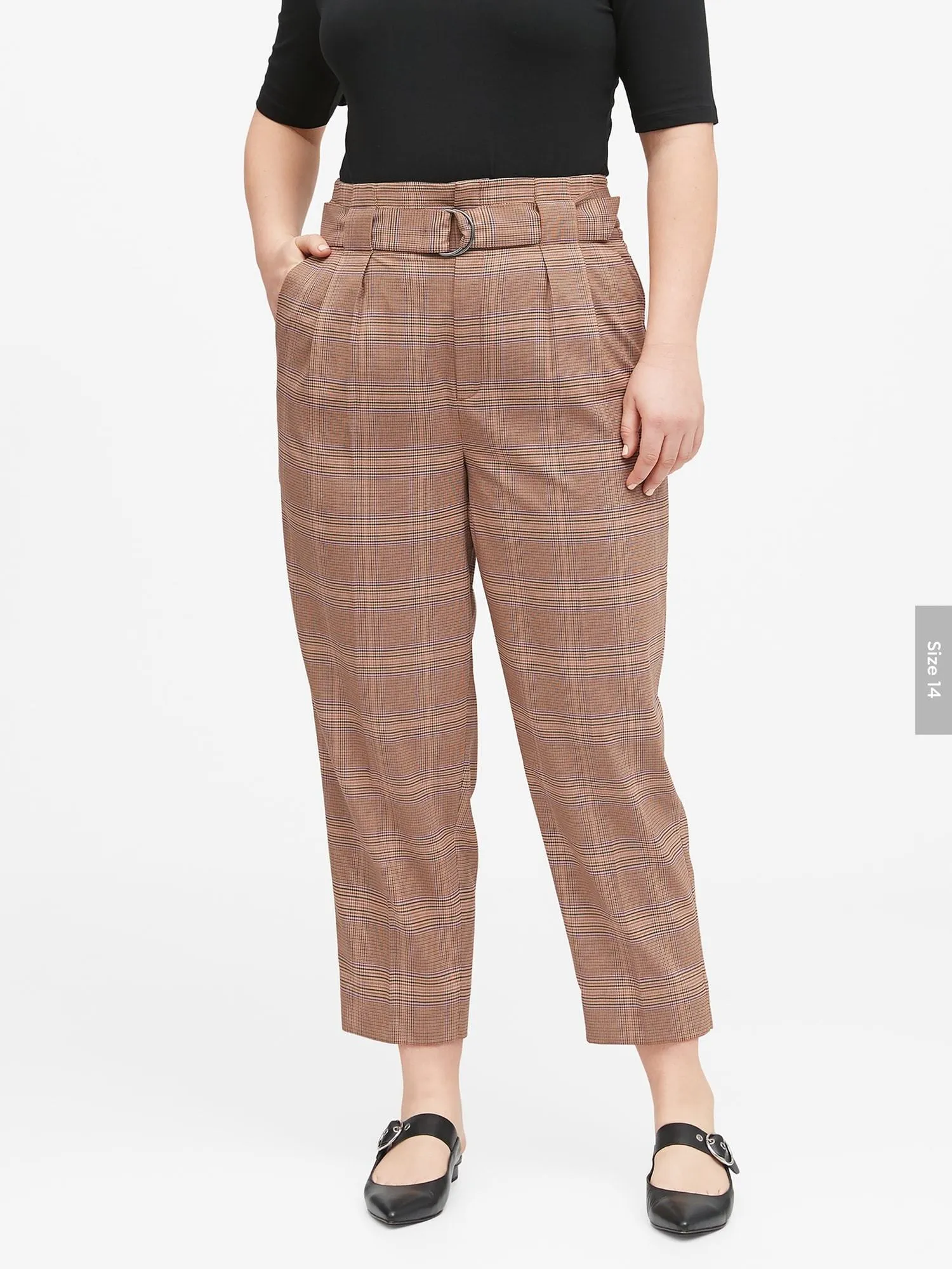 High-Rise Tapered Pant in Camel