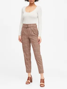 High-Rise Tapered Pant in Camel