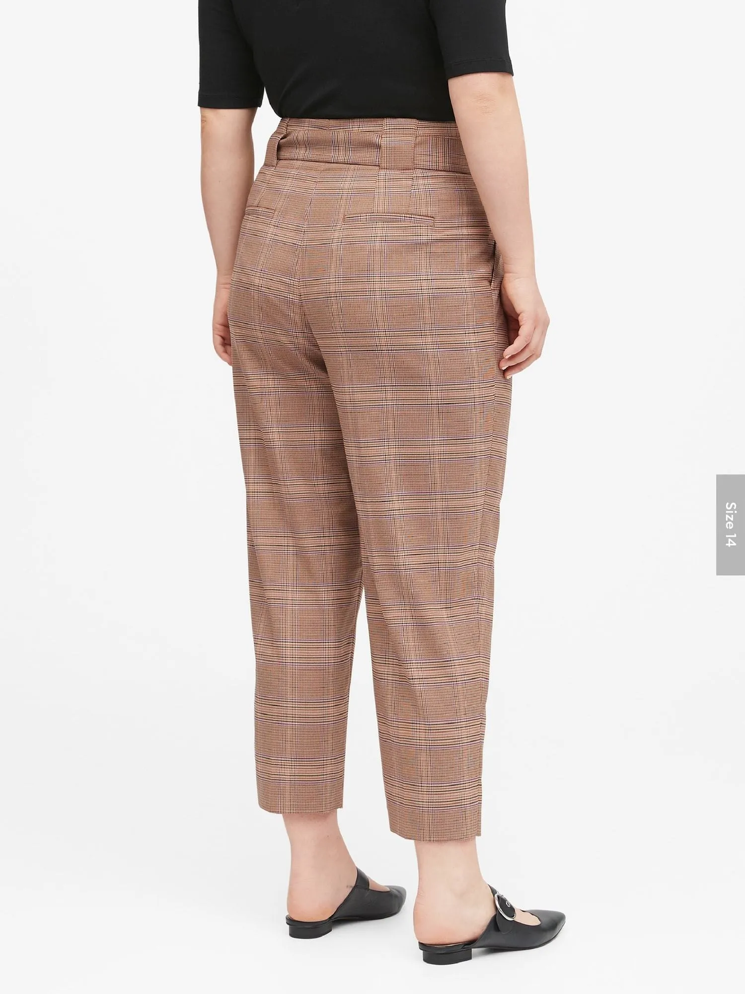 High-Rise Tapered Pant in Camel