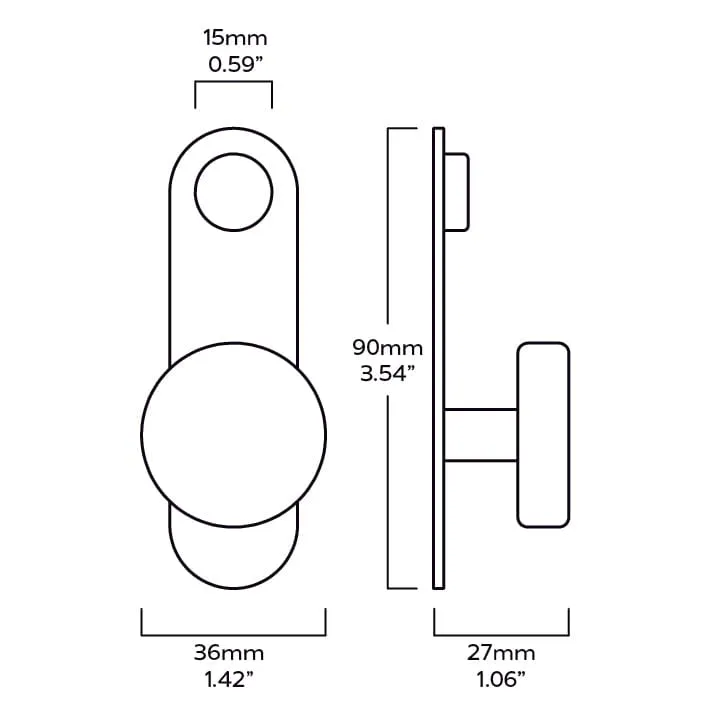 HUDSON Shaker Hook - Aged Brass