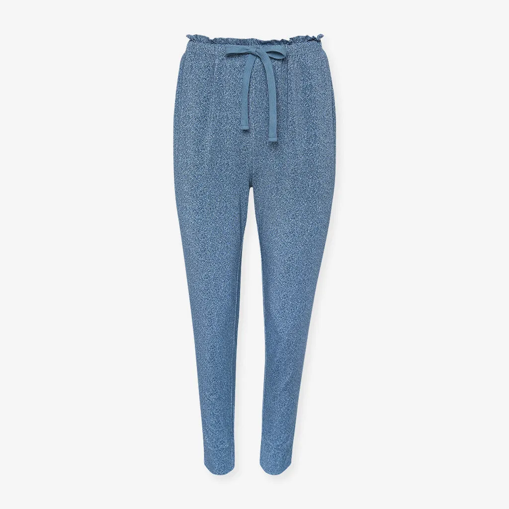 Indigo Denim Women's Paperbag Joggers