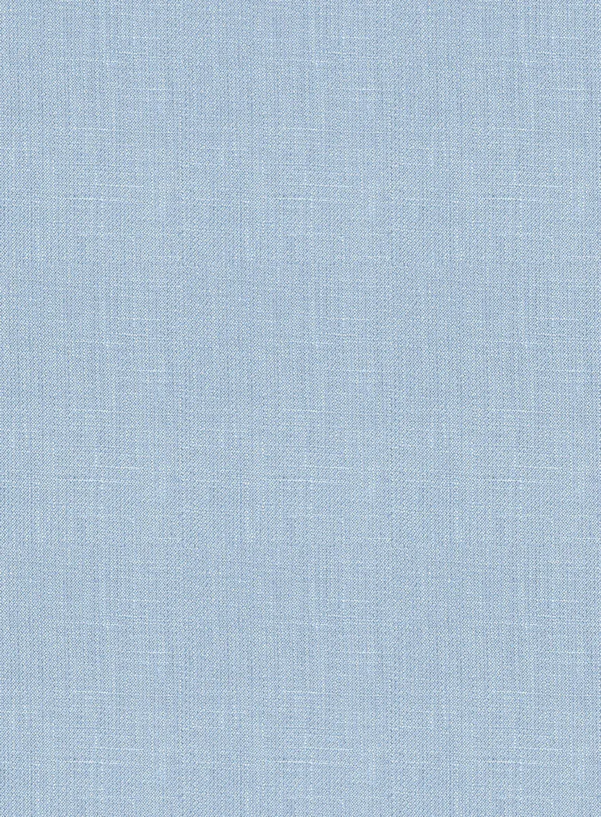 Italian Prato Powder Blue Linen Pants