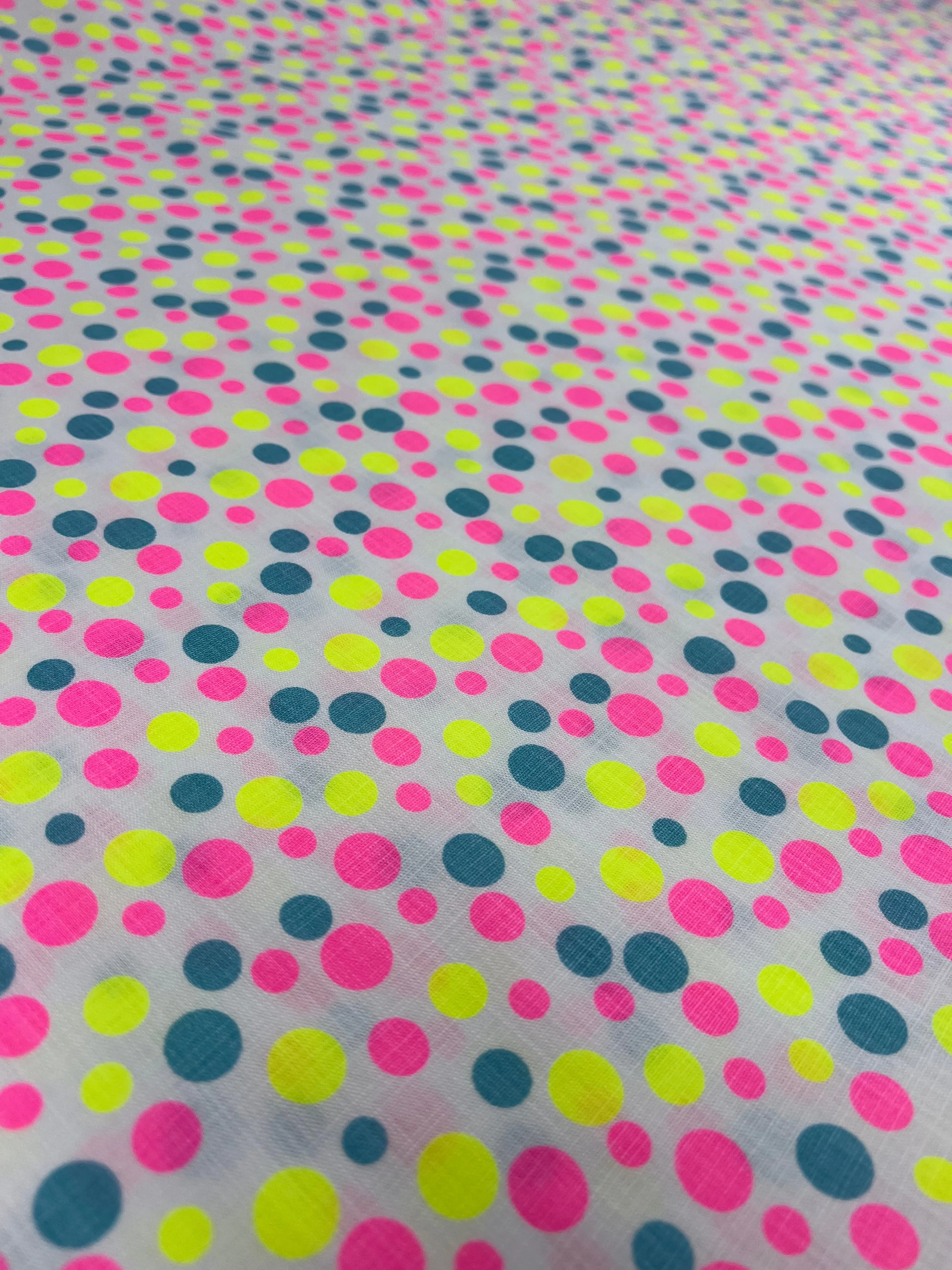 Linen Cotton - Spotty - 150cm