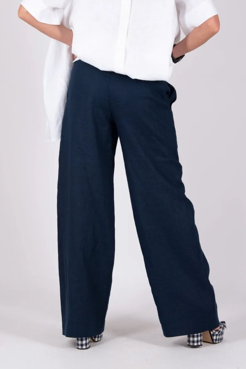 Linen Wrap  Pants Nasy