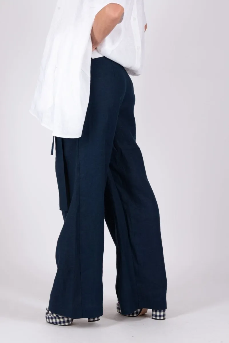 Linen Wrap  Pants Nasy