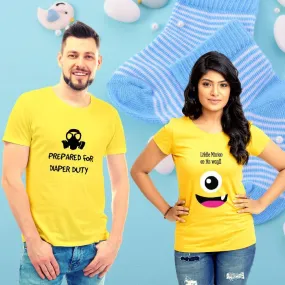 Little Minion on its Way Pregnancy Announcement T-Shirts