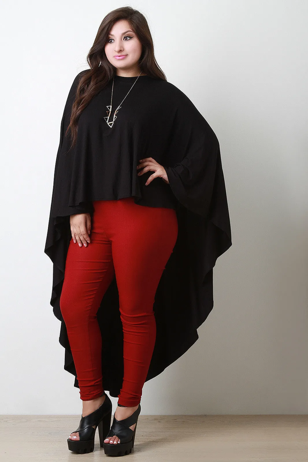 Longline Drape Poncho