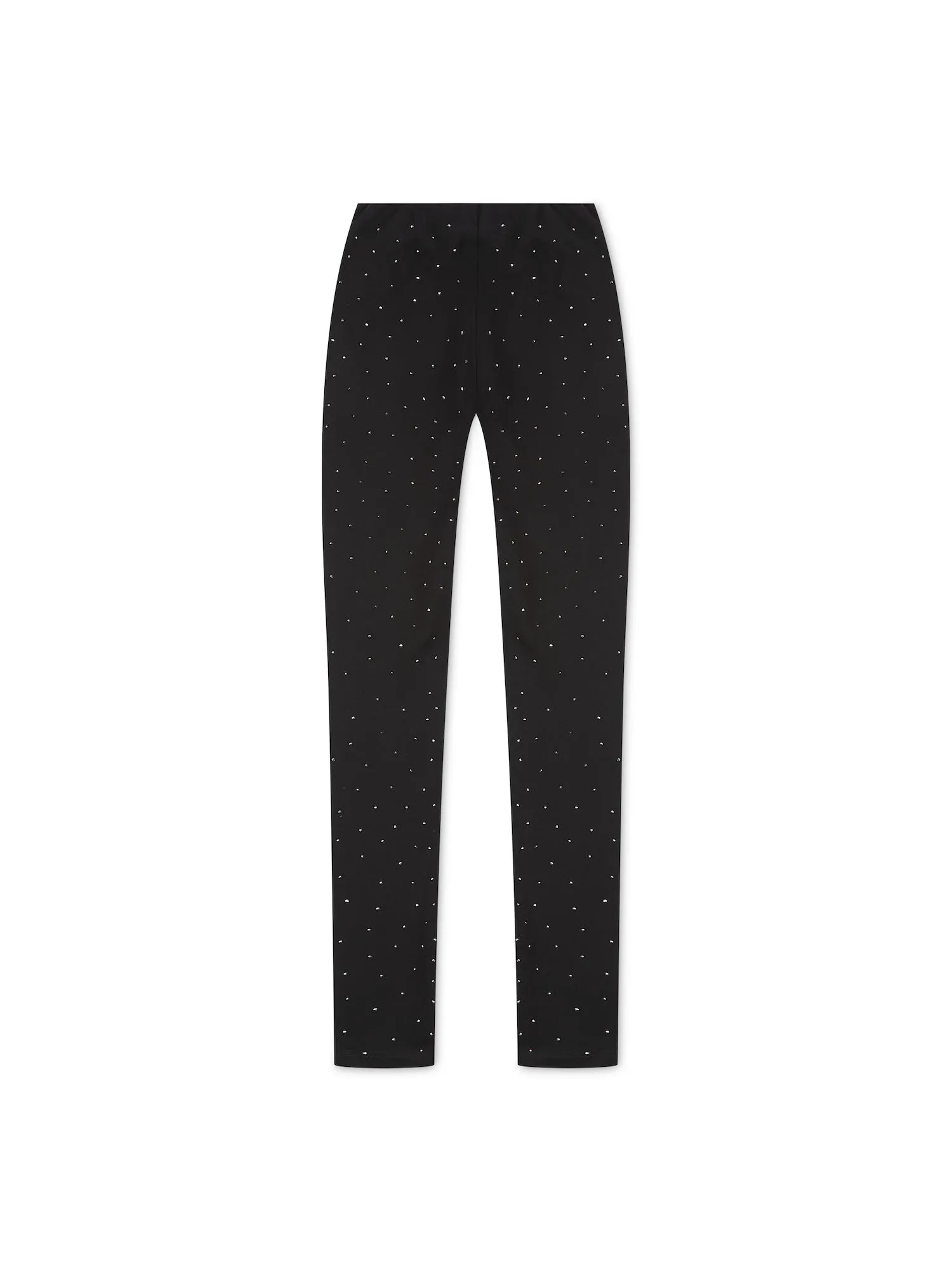 ‘LORNA’ RHINESTONE ZIP HEM LEGGINGS