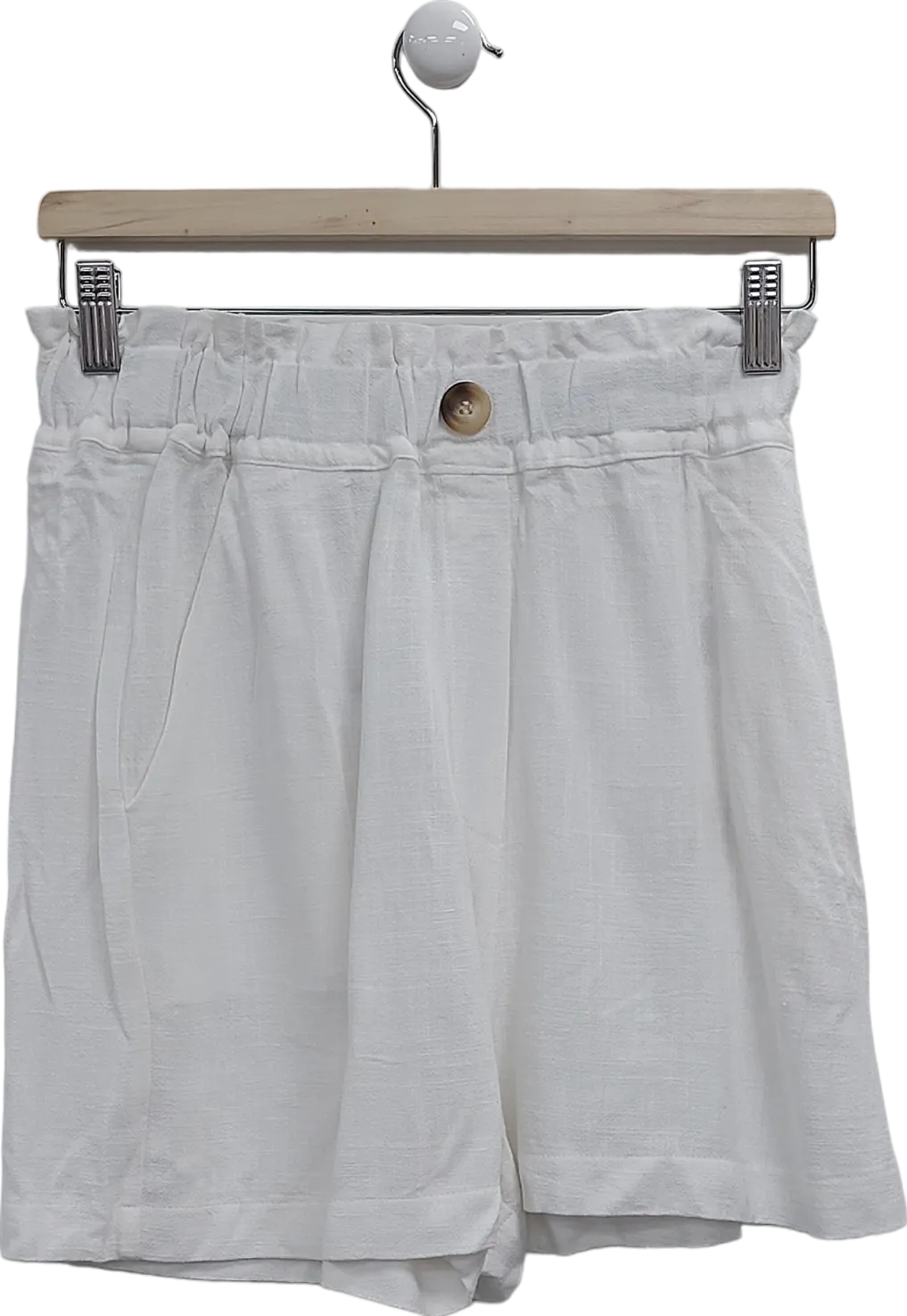 Lucky Meckleburgh White X V By Very Paperbag Shorts UK 10