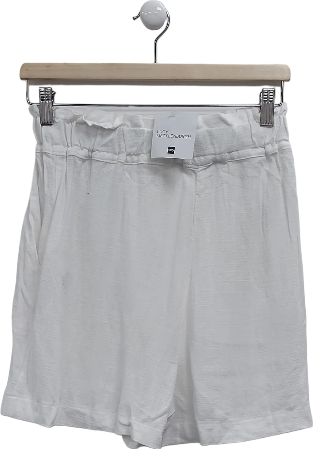 Lucky Meckleburgh White X V By Very Paperbag Shorts UK 10