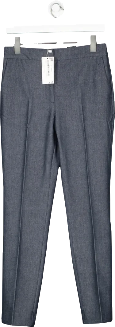 MANGO Blue Mid Rise Skinny Trousers BNWT UK 10