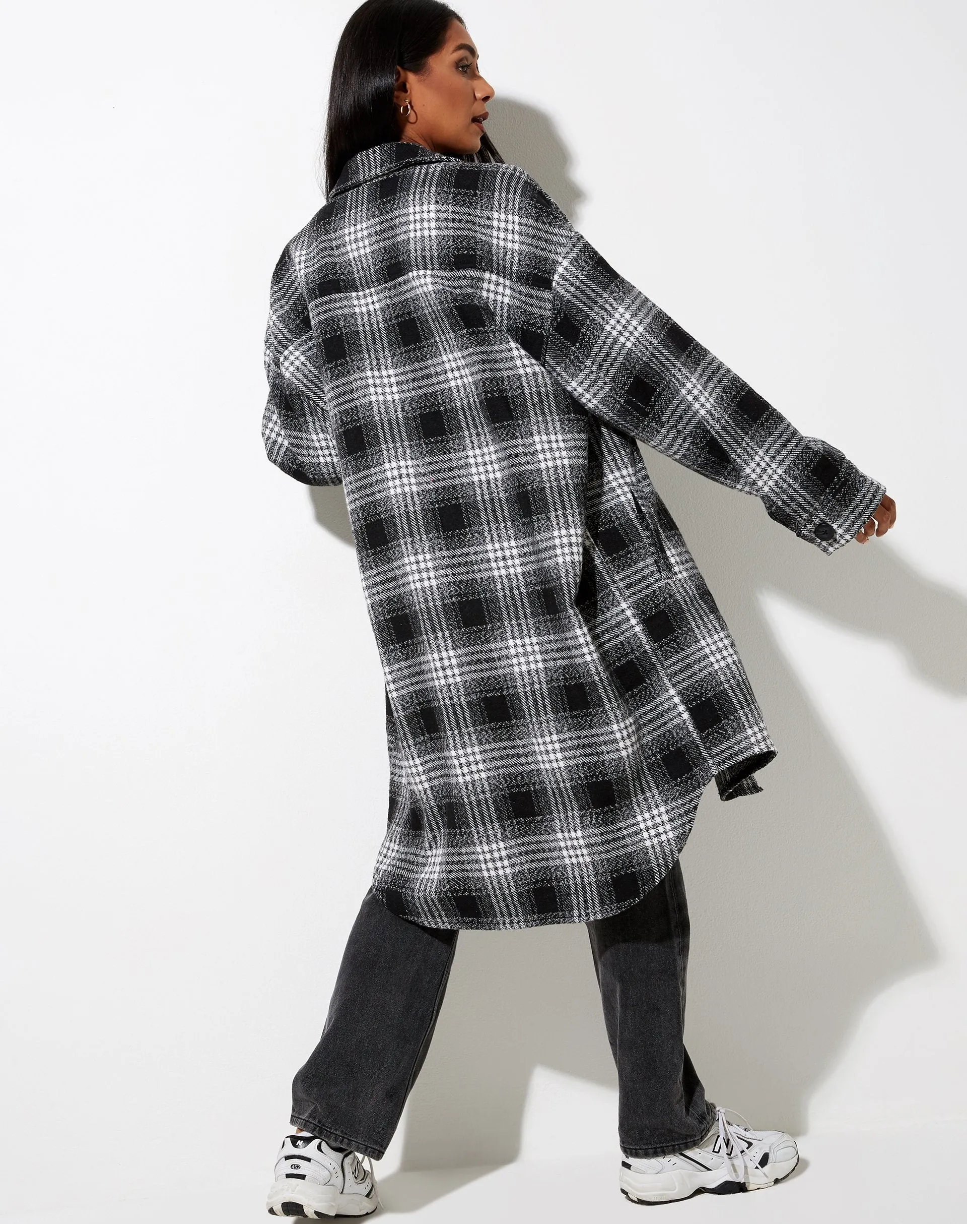 Maxiella Shirt in Black Check