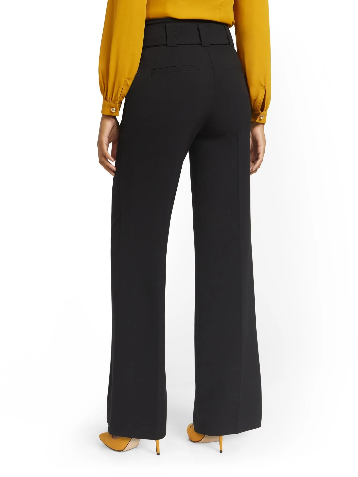 Paperbag-Waist Wide-Leg Pant - 7th Avenue