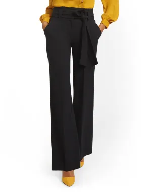 Paperbag-Waist Wide-Leg Pant - 7th Avenue